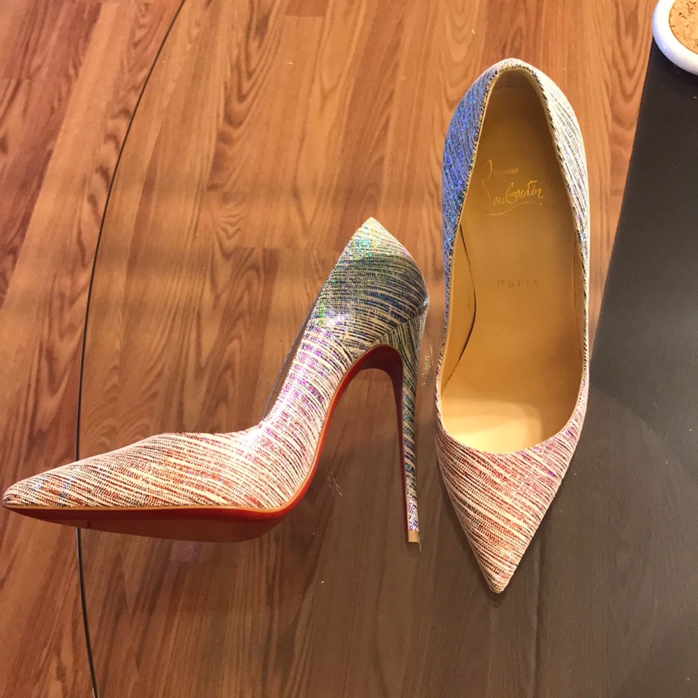*SOLD* Loubies So Kate multicolor ombré size 37